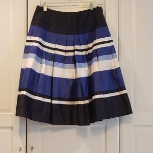 COPY - Navy , white Strip skirt